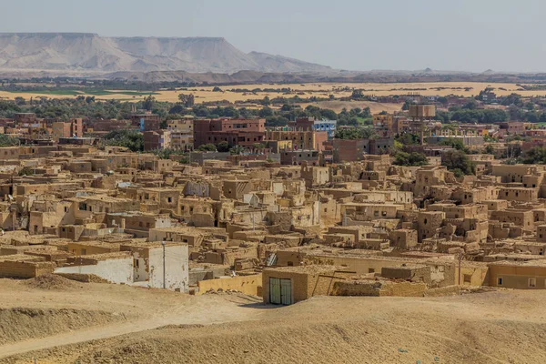 Blick Auf Das Dorf Qasr Der Oase Dakhla Ägypten — Stockfoto