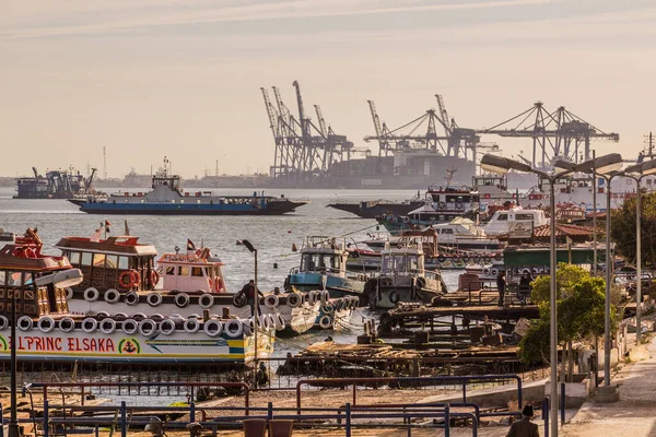 Port Said Egypt February 2019 Boats Suez Canal Port Said — Stock Photo, Image