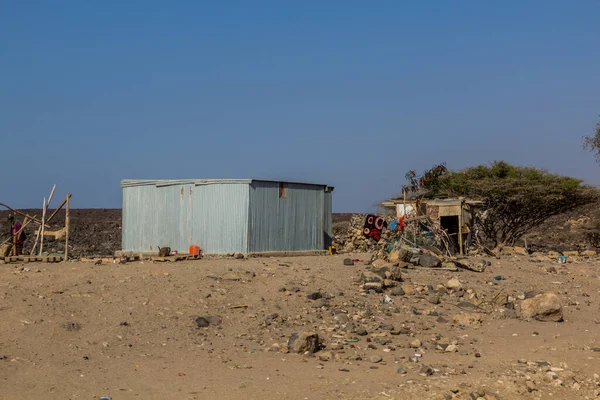 Pohled Malou Vesničku Džibutsku — Stock fotografie