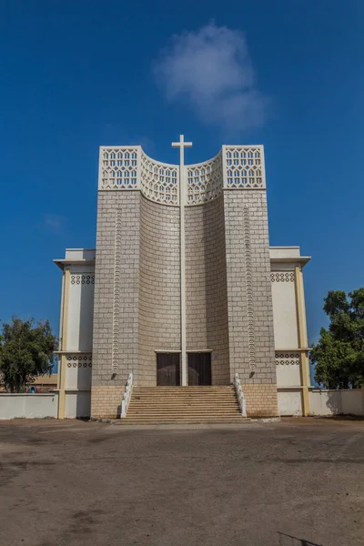 Kathedraal Van Onze Lieve Vrouw Van Goede Herder Djibouti Hoofdstad — Stockfoto