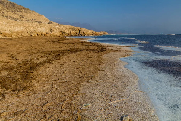 Cibuti 'deki Saline Gölü kıyısında Assal