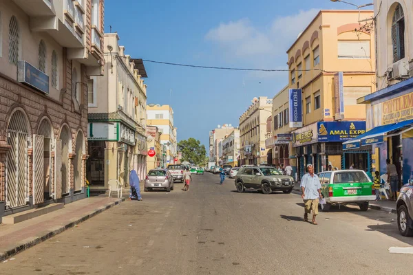 Djibouti Djibouti Abril 2019 Calle Barrio Europeo Yibuti Capital Yibuti —  Fotos de Stock