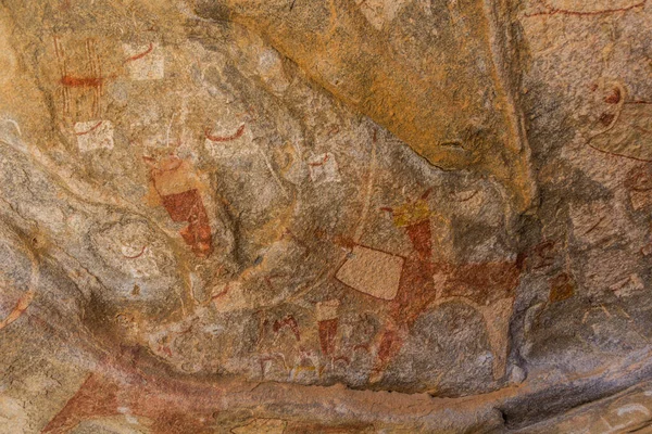 Αρχαίες Βραχογραφίες Του Laas Geel Somaliland — Φωτογραφία Αρχείου