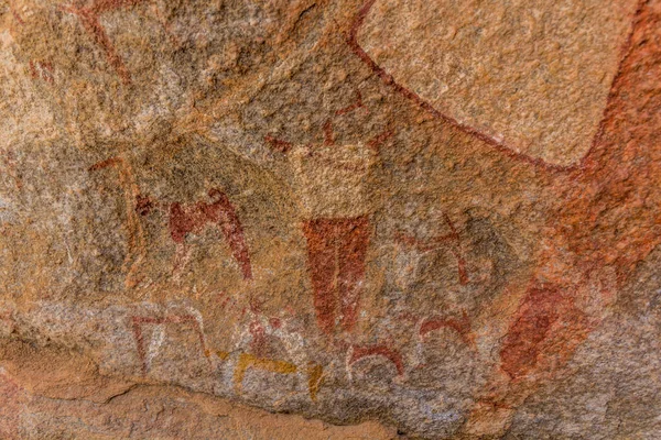 Laas Geel Rock Painting Somaliland — стокове фото