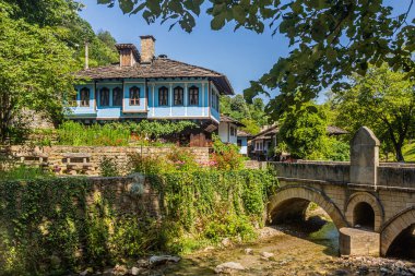 Bulgaristan 'ın Etar köyü manzarası