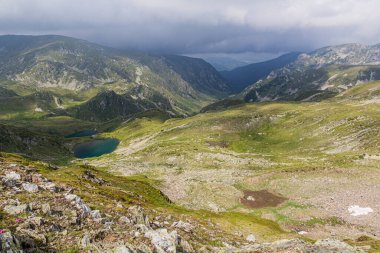 Landscape of Rila mountains with Urdini lakes, Bulgaria clipart