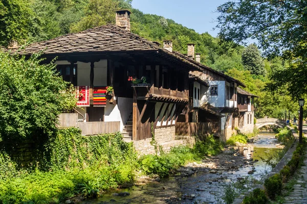 Häuser Dorf Etar Bulgarien — Stockfoto