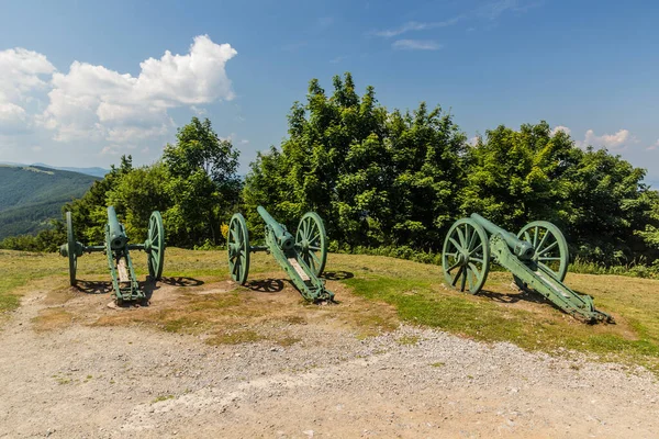 Cannons Liberty Memorial Shipka Peak Bulgaria — Stock Photo, Image