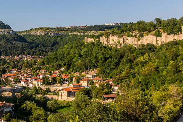 Veliko Tarnovo Ciudad Con Fortaleza Tsarevets Bulgaria — Foto de Stock