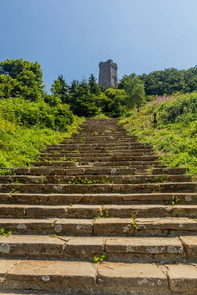 Treppe Zum Freiheitsdenkmal Auf Dem Shipka Gipfel Bulgarien — Stockfoto