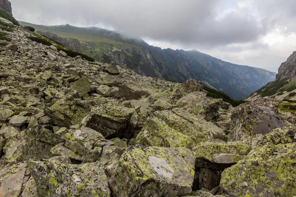 Geröll Unter Dem Maljovitsa Gipfel Rila Gebirge Bulgarien — Stockfoto
