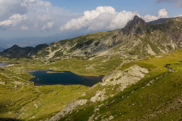 Вид Воздуха Озеро Близнака Горах Рила Болгария — стоковое фото