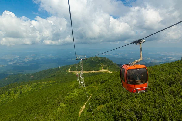 Vista Gôndola Yastrebetz Nas Montanhas Rila Bulgária — Fotografia de Stock