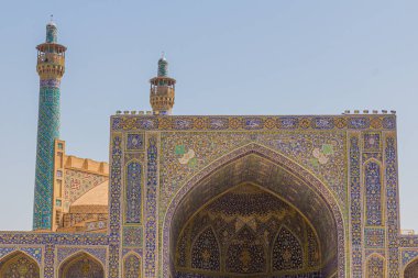 İran, İsfahan 'daki Şah Camii manzarası