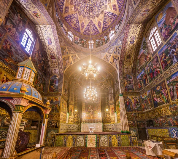 Isfahan Ran Temmuz 2019 Ran Sfahan Kentindeki Vank Katedralinin Içi — Stok fotoğraf