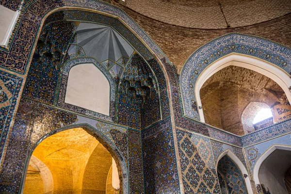 Tabriz Iran Juillet 2019 Intérieur Mosquée Bleue Tabriz Iran — Photo