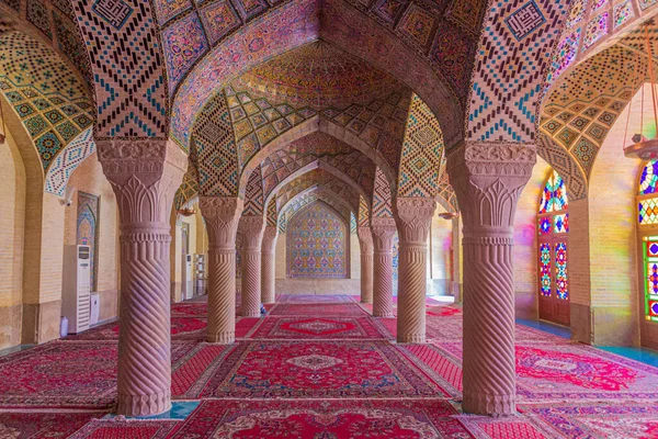 Nasir Mulk Moskee Shiraz Ira — Stockfoto