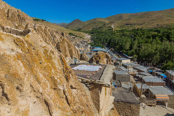 Jeskynní Útesy Vesnici Kandovan Írán — Stock fotografie