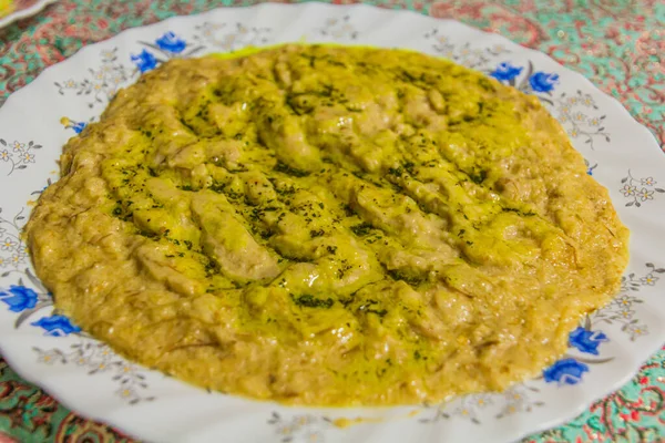 Comida Irán Halim Bademjan Hecho Berenjena Lentejas —  Fotos de Stock