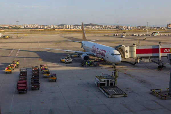 Istanbul Turquia Julho 2019 Avião Pegasus Airlines Boeing 737 Aeroporto — Fotografia de Stock
