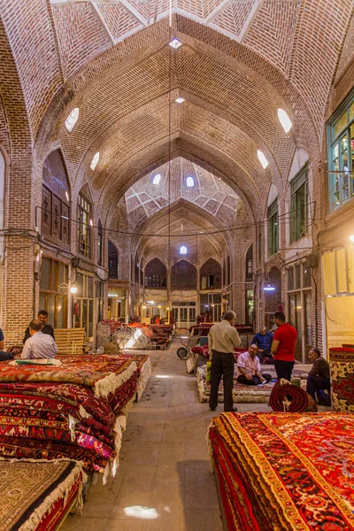 Tabriz Irán Julio 2019 Sección Alfombras Del Bazar Tabriz Irán — Foto de Stock