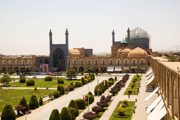 Isfahan Irán Julio 2019 Mezquita Shah Plaza Naqsh Jahan Isfahán —  Fotos de Stock