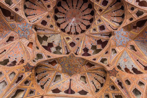 Isfahan Iran Juillet 2019 Décorations Music Hall Palais Ali Qapu — Photo