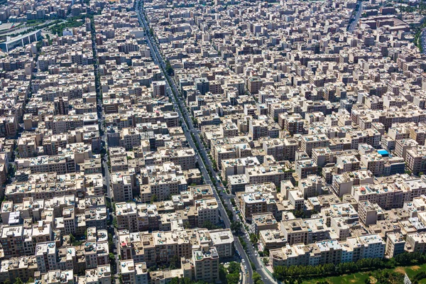 Veduta Aerea Una Zona Residenziale Teheran Capitale Dell Iran — Foto Stock