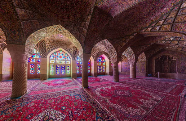 Nasir Mulk Moskén Shiraz Iran — Stockfoto