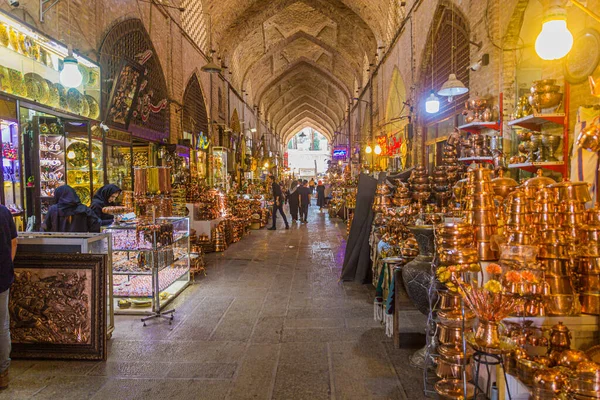 Isfahan Irão Julho 2019 Vista Bazar Mercado Isfahan Irão — Fotografia de Stock