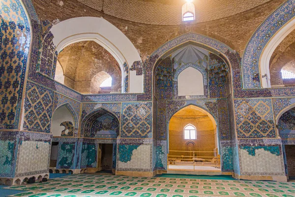 Tabriz Irão Julho 2019 Interior Mesquita Azul Tabriz Irão — Fotografia de Stock