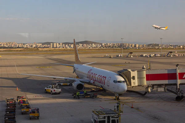 Istanbul Turkey Lipiec 2019 Samolot Pegasus Airlines Boeing 737 Międzynarodowym — Zdjęcie stockowe