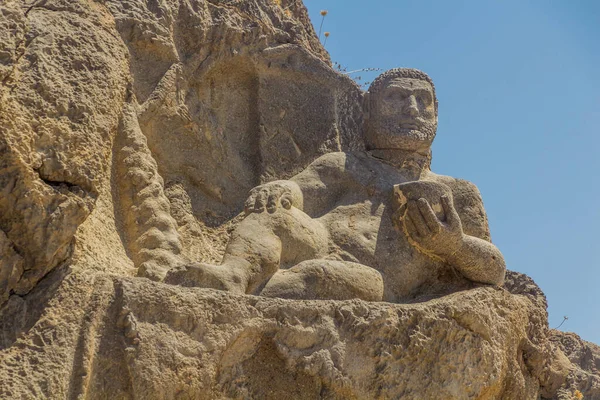 Ancienne Statue Hercule Bisotun Iran — Photo