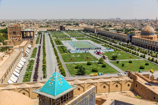 Vedere Aeriană Pieței Naqsh Jahan Din Isfahan Iran — Fotografie, imagine de stoc