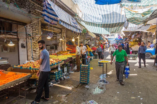 Hamadan Irán Julio 2019 Puesto Frutas Bazar Hamadán Irán — Foto de Stock