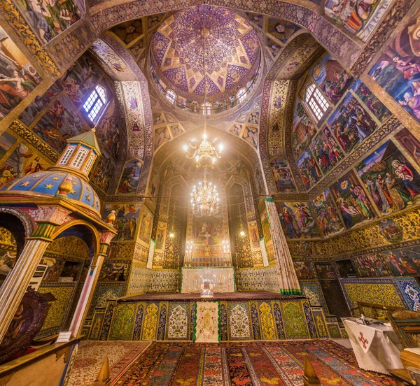 Isfahan Iran Juli 2019 Interieur Van Vank Kathedraal Isfahan Iran — Stockfoto