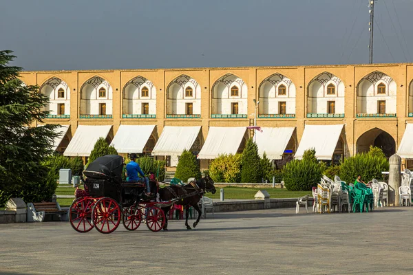 Isfahan Iran Ιουλίου 2019 Μεταφορά Αλόγων Στην Πλατεία Naqsh Jahan — Φωτογραφία Αρχείου