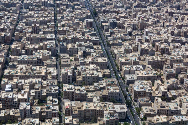 Veduta Aerea Della Zona Residenziale Teheran Capitale Dell Iran — Foto Stock
