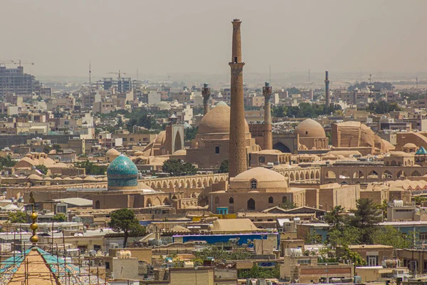 Widok Lotu Ptaka Meczet Jameh Isfahan Iran — Zdjęcie stockowe