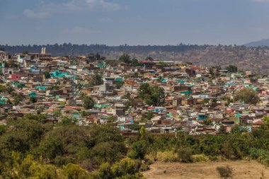 Aerial view of Harar old town, Ethiopia