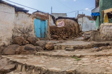 Etiyopya 'nın Harar kentindeki dar sokaklar