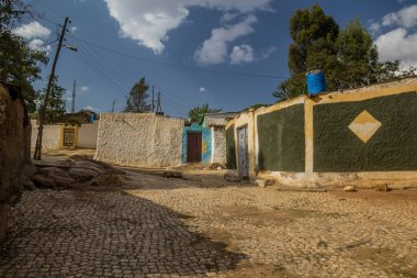 Etiyopya 'nın Harar kentindeki dar sokaklar