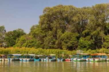 Small boats in Bahir Dar, Ethiopia