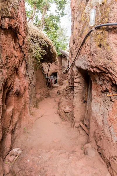 Cave Houses Lalibela Ethiopia — Photo