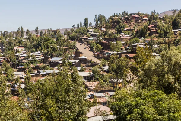 Luchtfoto Van Lalibela Ethiopië — Stockfoto