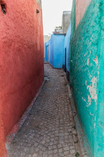 Beco Estreito Cidade Velha Harar Etiópia — Fotografia de Stock