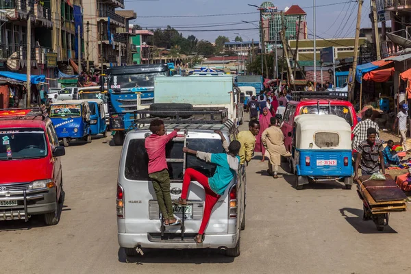 Harar Ethiopia April 2019 Road Traffic Harar Ethiopia — Stockfoto