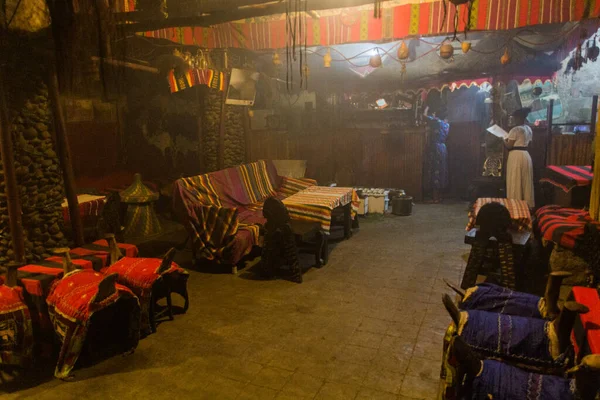 Lalibela Ethiopia March 2019 Interior Tej Bet House Drinking Honey — Stock Photo, Image