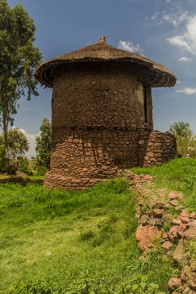 Tradycyjny Okrągły Dom Lalibeli Etiopia — Zdjęcie stockowe