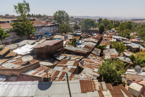 Aerial View Poor Neighborhood Harar Ethiopia – stockfoto